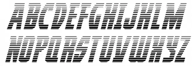 Prowler Gradient Italic Fuentes MAYÚSCULAS