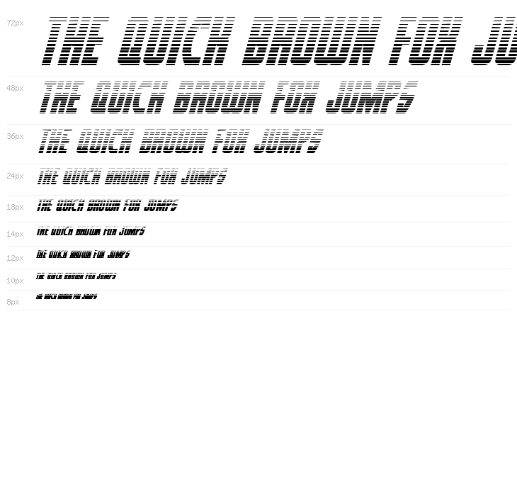 Prowler Gradient Italic Waterfall