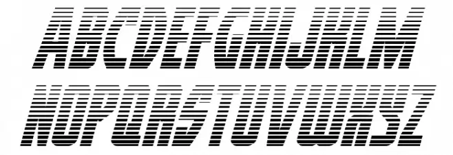 Prowler Gradient Italic फ़ॉन्ट लोअरकेस