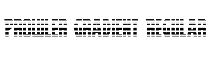 Prowler Gradient Regular  les polices de caractères gratuit tlcharger