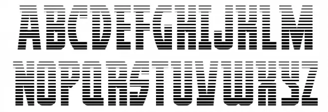 Prowler Gradient Regular Schriftart Groß