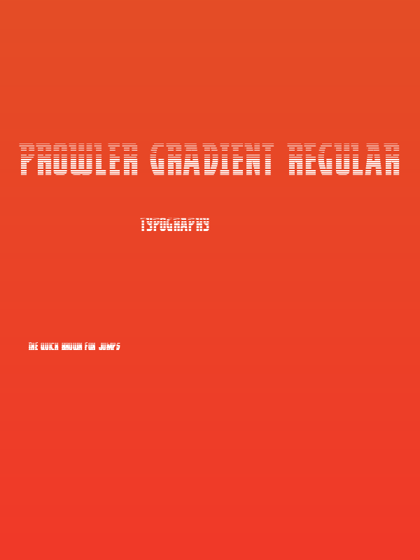 Prowler Gradient Regular Poster