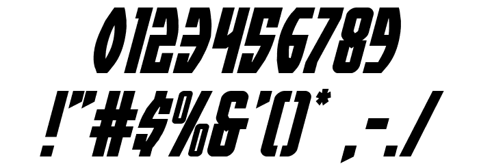 Prowler Italic Font OTHER CHARS