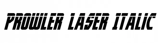 Prowler Laser Italic  Fuentes Gratis Descargar