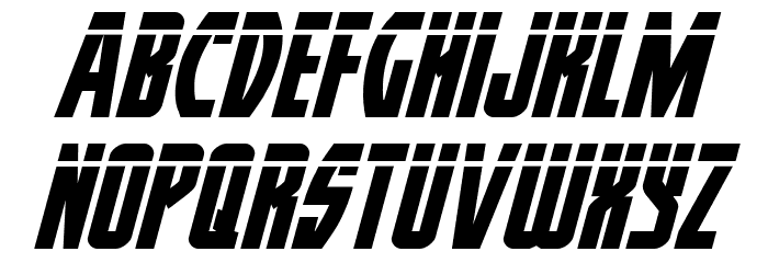 Prowler Laser Italic Font LOWERCASE