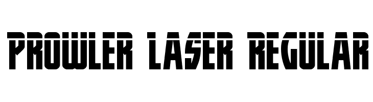 Prowler Laser Regular  baixar fontes gratis