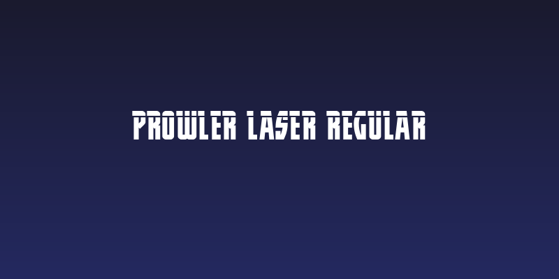 Prowler Laser Regular Social Header