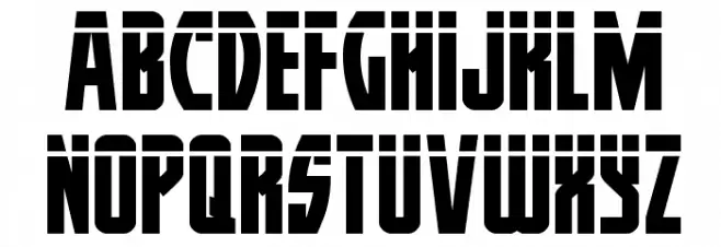 Prowler Laser Regular Font LOWERCASE