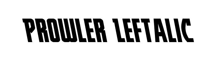 Prowler Leftalic  Frei Schriftart Herunterladen
