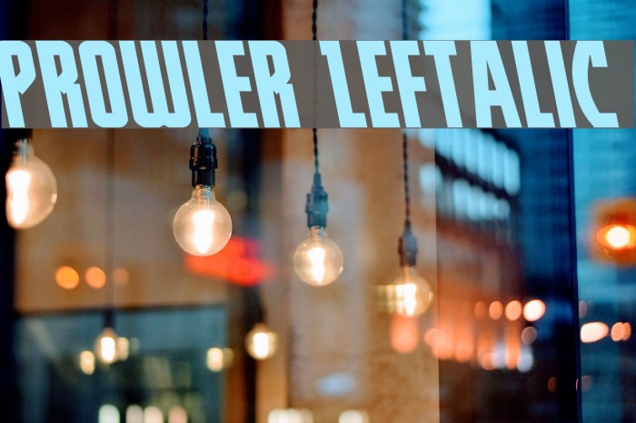 Prowler Leftalic Example 3