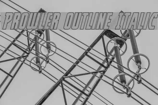 Prowler Outline Italic  examples