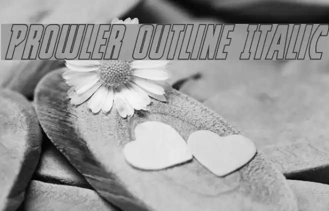 Prowler Outline Italic  examples
