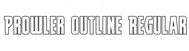 Prowler Outline Regular  Fuentes Gratis Descargar