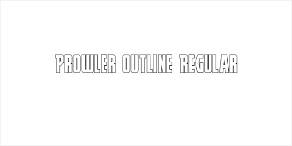 Prowler Outline Regular Logo