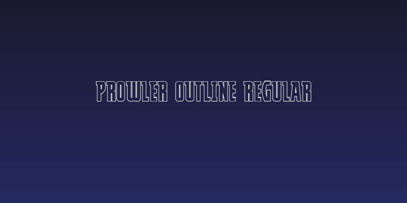 Prowler Outline Regular Social Header