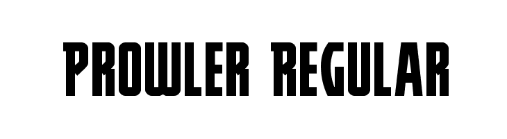 Prowler Regular Font