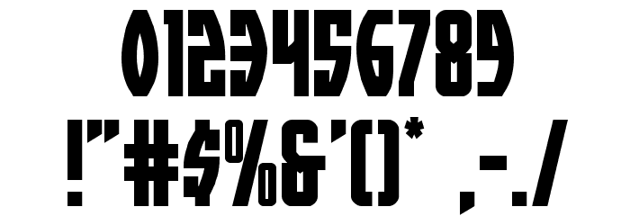 Prowler Regular Font OTHER CHARS