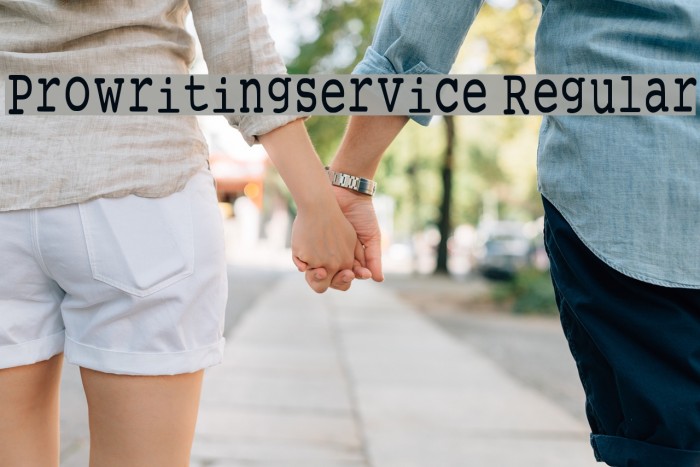 Prowritingservice Regular Font examples