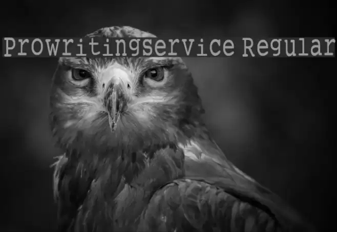 Prowritingservice Regular Font examples