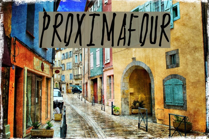 ProximaFour Font examples