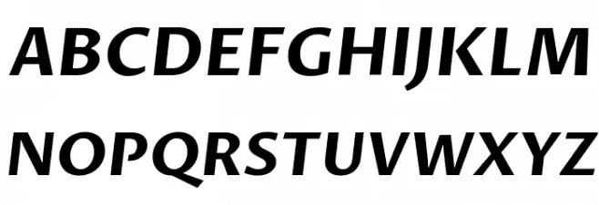Proza Libre Bold Italic 字体 大写