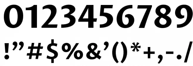 Proza Libre Bold Font OTHER CHARS