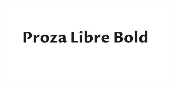Proza Libre Bold Logo