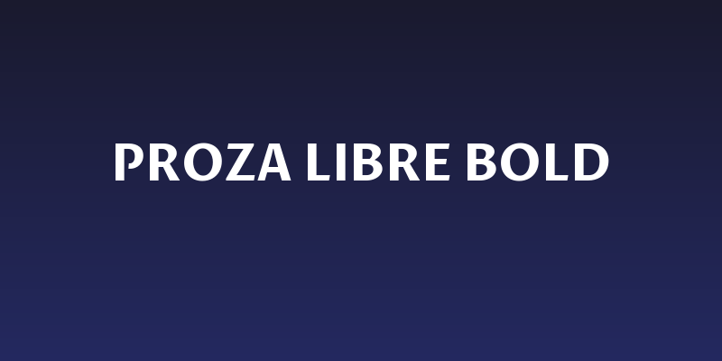 Proza Libre Bold Social Header