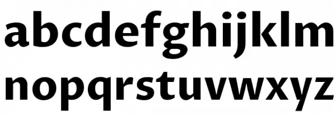 Proza Libre Bold Schriftart Kleinbuchstaben