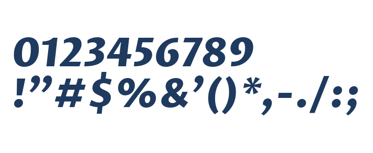 Proza Libre ExtraBold Italic Other Characters