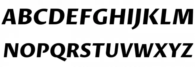 Proza Libre ExtraBold Italic Fonte MAIÚSCULAS