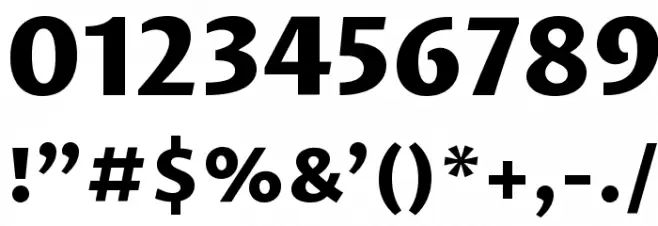 Proza Libre ExtraBold Font OTHER CHARS