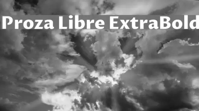Proza Libre ExtraBold Font examples