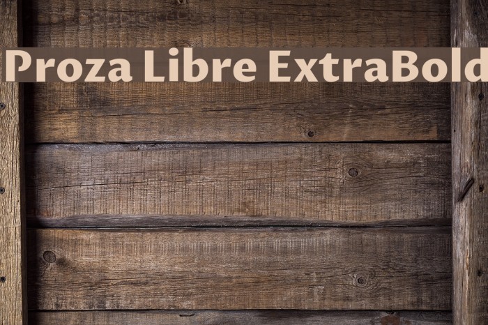 Proza Libre ExtraBold Font examples