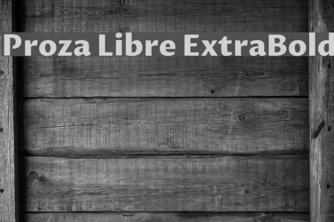 Proza Libre ExtraBold Font examples
