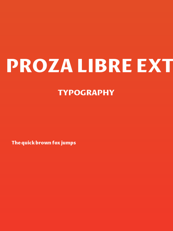 Proza Libre ExtraBold Poster