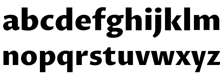 Proza Libre ExtraBold Font LOWERCASE