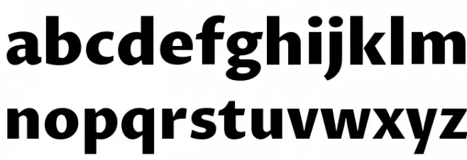 Proza Libre ExtraBold फ़ॉन्ट लोअरकेस