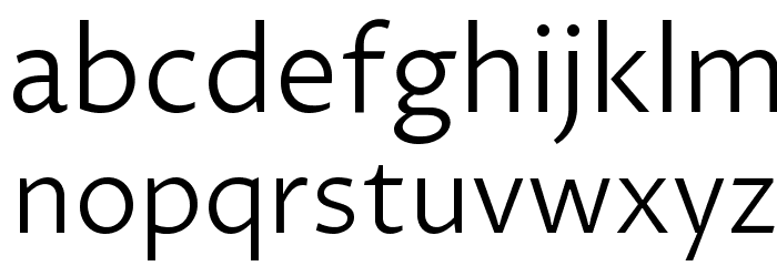 Proza Libre Light Font LOWERCASE