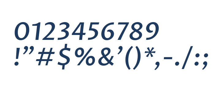 Proza Libre Medium Italic Other Characters