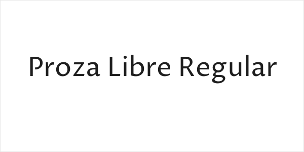 Proza Libre Regular Logo
