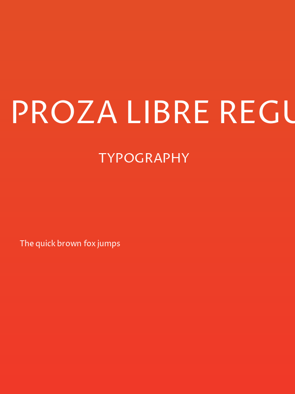 Proza Libre Regular Poster