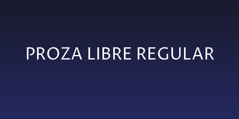 Proza Libre Regular Social Header