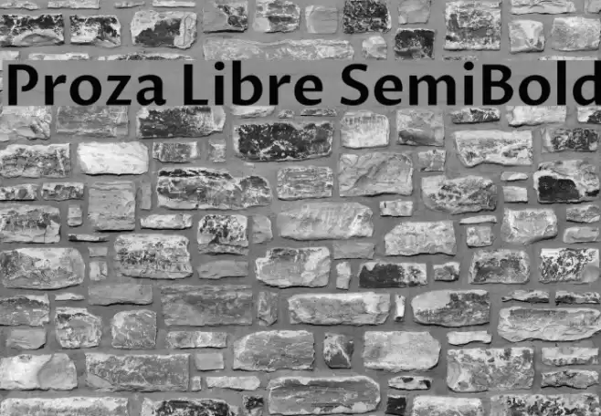 Proza Libre SemiBold Font examples
