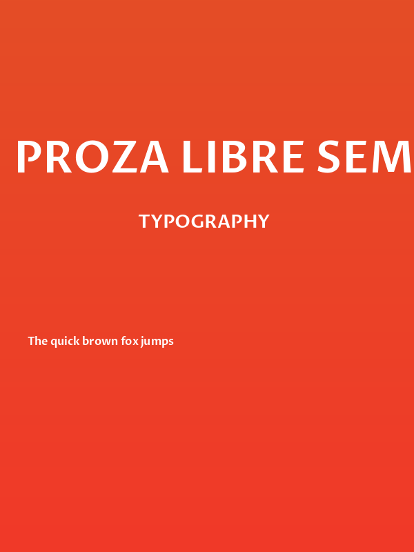 Proza Libre SemiBold Poster