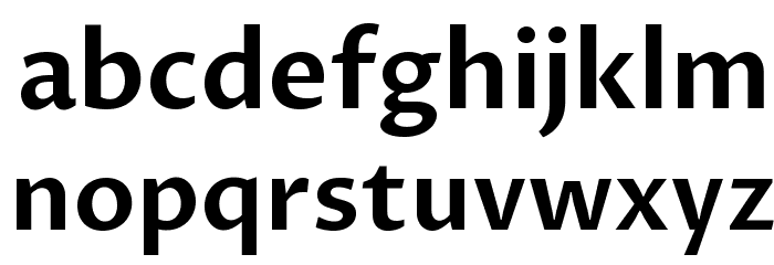 Proza Libre SemiBold Font LOWERCASE