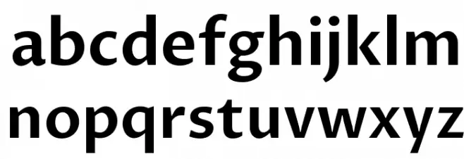 Proza Libre SemiBold फ़ॉन्ट लोअरकेस