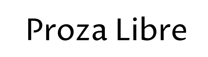 Proza Libre Font