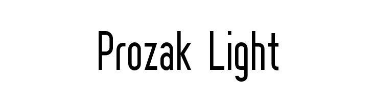 Prozak  Light  नि: शुल्क फ़ॉन्ट्स डाउनलोड