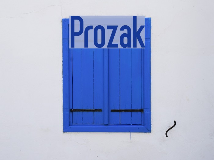 Prozak Font examples